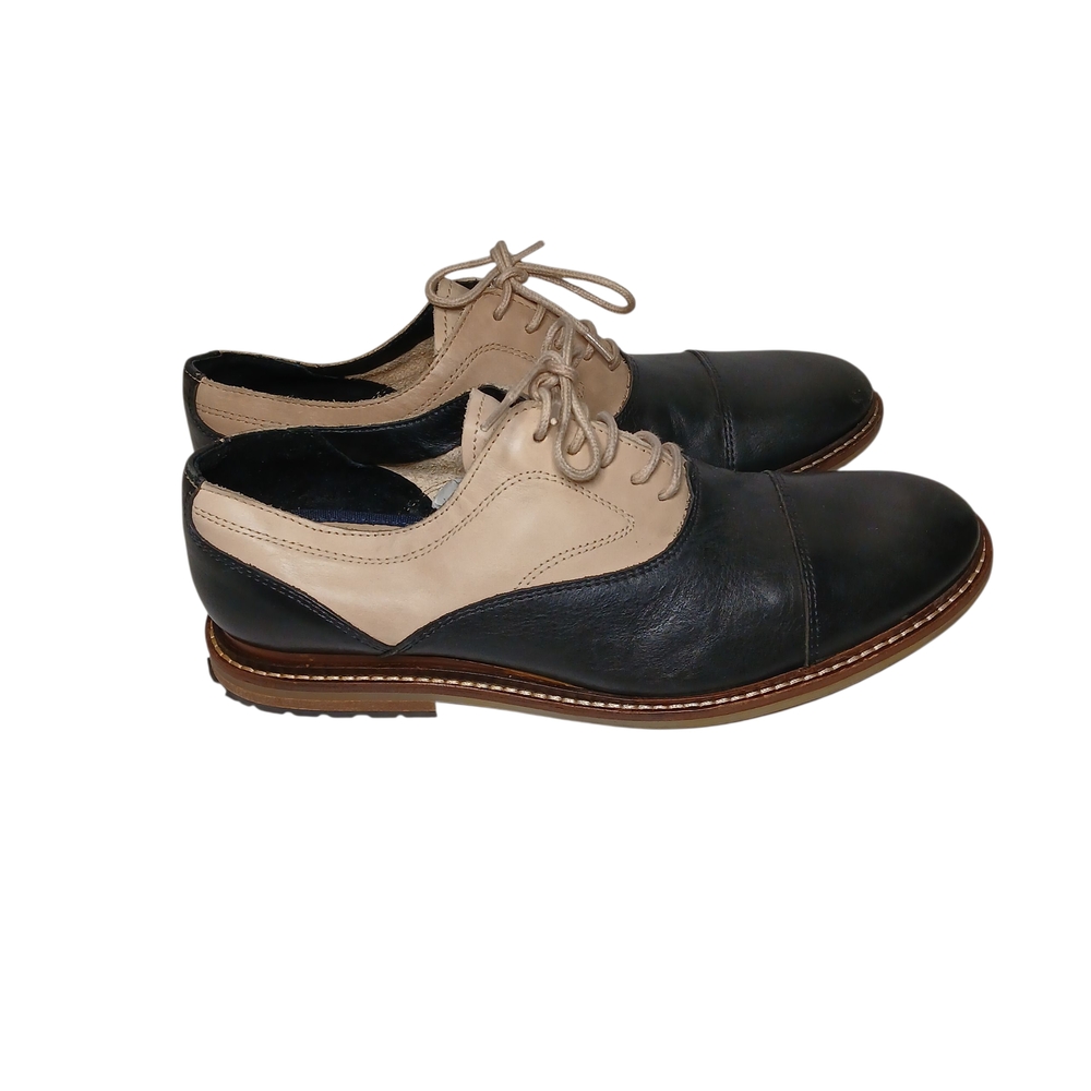 Zara Black and Tan Leather Oxfords